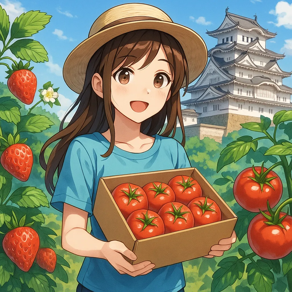 姫路・みつヴィレッジのトマト通販とイチゴ通販4月便