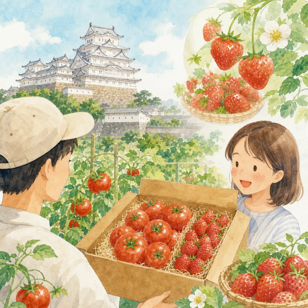 姫路みつヴィレッジのトマト通販とイチゴの安心