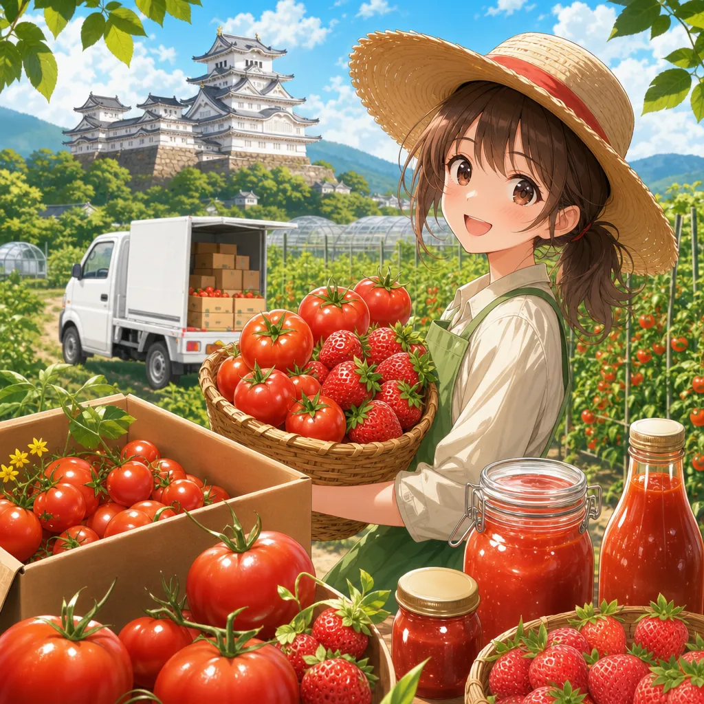 姫路みつヴィレッジのトマト通販と保存料無添加加工品